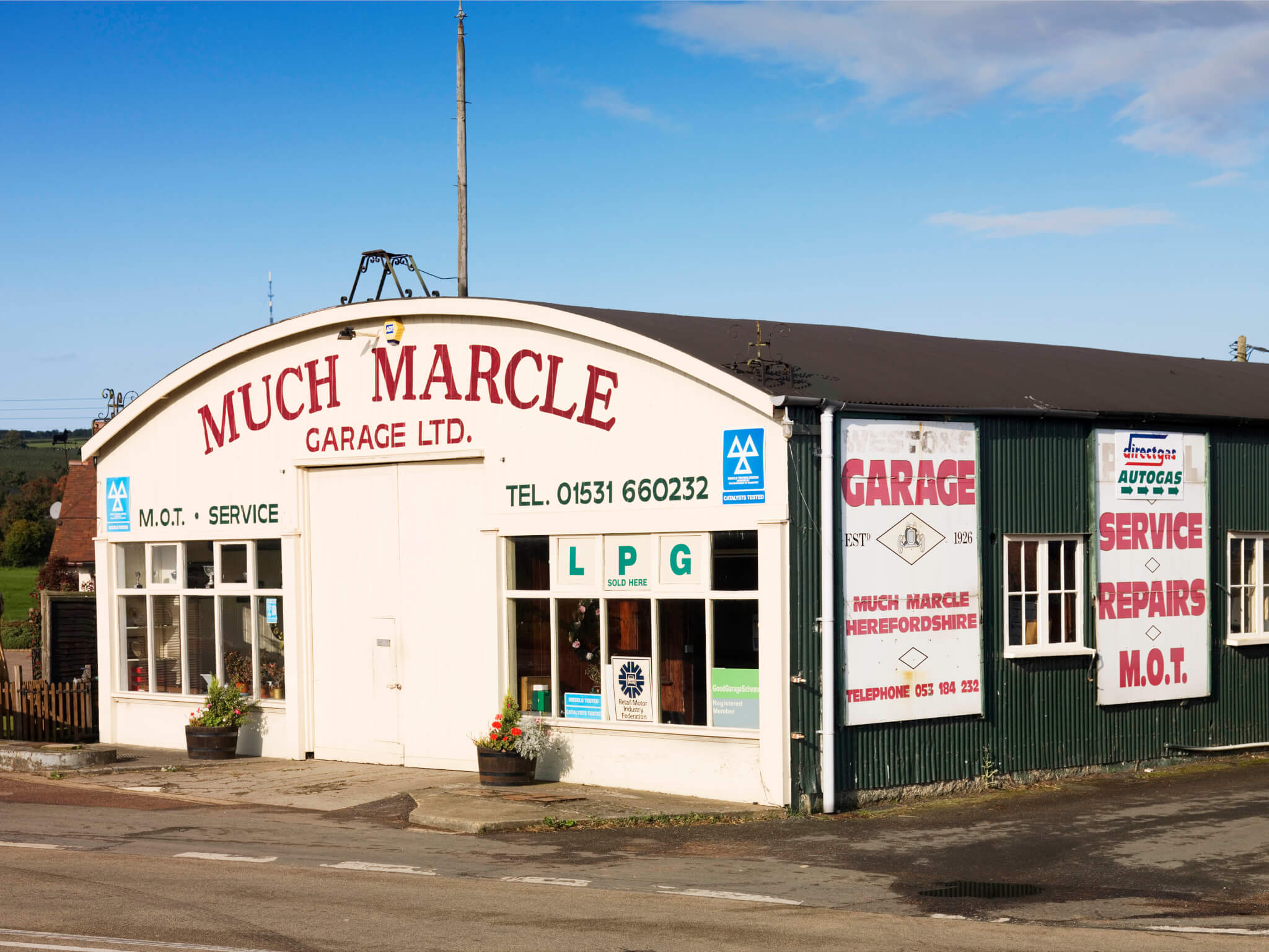 Much Marcle Garage, Much Marcle, Ledbury, Herefordshire The Historic