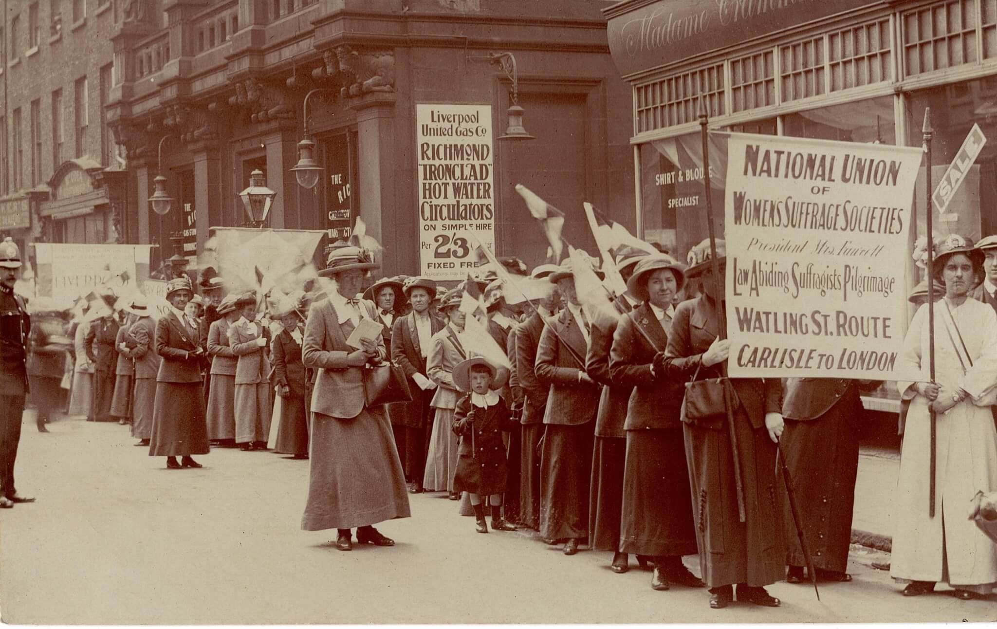 Women's Suffrage pilgrimage in Liverpool, 1913. – The Historic England Blog, image size:2048x1292